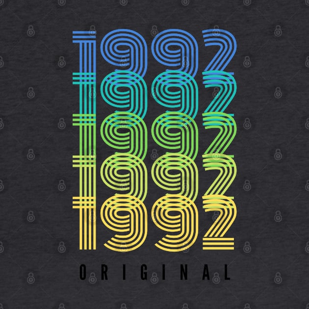 Born in 1992 - 1992 Original - 1992 Birthday - 1992 Birth Year by Design By Leo